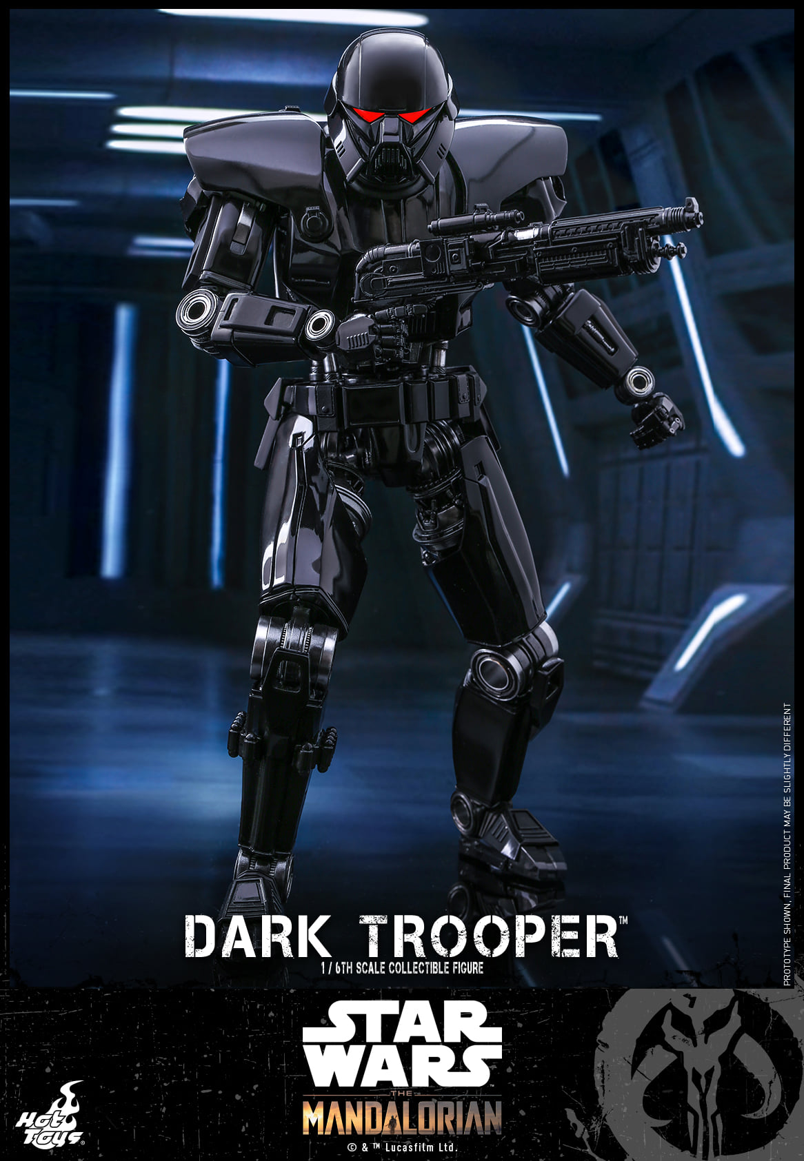 Hot Toys Star Wars Mandalorian Dark Trooper Sixth Scale Figure